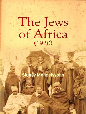 cover image of The Jews of Africa (1920)